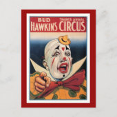 Bud Hawkins  Circus Briefkaart (Voorkant)
