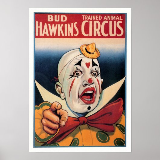 Bud Hawkins Circus Poster (Voorkant)