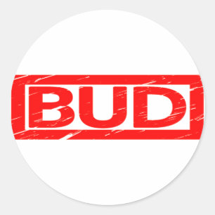 Bud Stamp Ronde Sticker