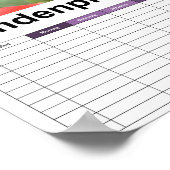 Bud van een pony/Pfingstrosen Poster (Hoek)