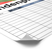 Bud van een pony/Pfingstrosen Poster (Hoek)