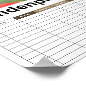 Bud van een pony/Pfingstrosen Poster (Hoek)