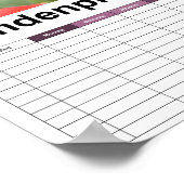 Bud van een pony/Pfingstrosen Poster (Hoek)