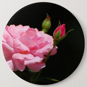 Bud van een roos ronde button 6,0 cm