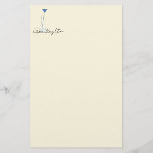 Bud Vase Stationery Briefpapier