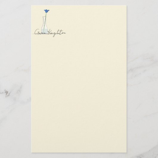 Bud Vase Stationery Briefpapier (Voorkant)