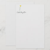 Bud Vase Stationery Briefpapier (Voorkant / Achterkant)