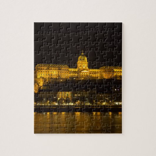 Buda Castle Hungary Boedapest 's nachts Legpuzzel (Verticaal)