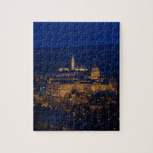 Buda Castle Hungary Boedapest 's nachts Legpuzzel