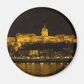 Buda Castle Hungary Boedapest 's nachts Magneet (Voorkant)