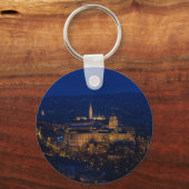 Buda Castle Hungary Boedapest 's nachts Sleutelhanger (Voorkant)