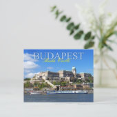 Buda Castle over de Donau in Boedapest Briefkaart (Staand voorkant)