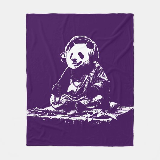 Buda Panda Fleece Deken (Voorkant)