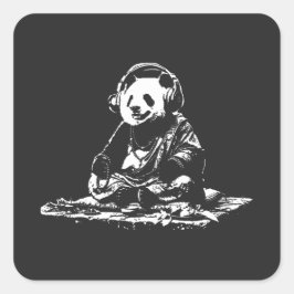 Buda Panda Vierkante Sticker
