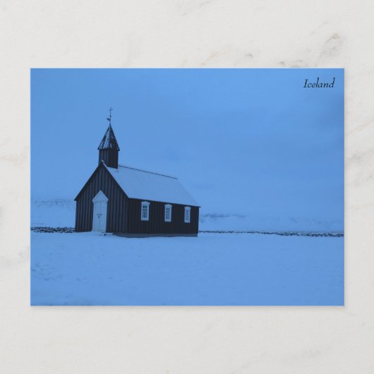 Búðakirkja IJsland Briefkaart (Voorkant)