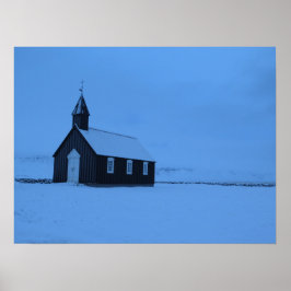 Búðakirkja IJsland Poster