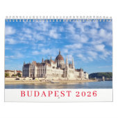 Budapest 2026 calendar kalender (Hoes)