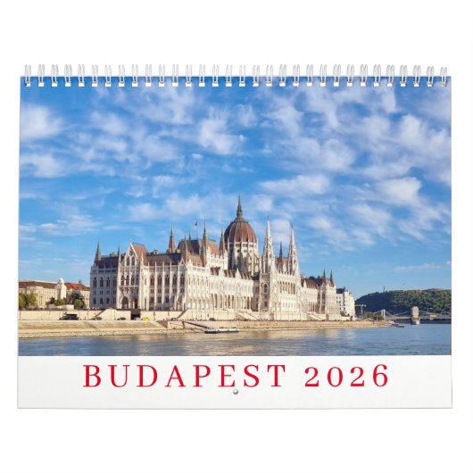 Budapest 2026 calendar kalender (Hoes)
