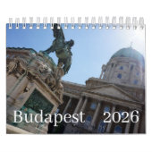 Budapest 2026 kalender (Hoes)