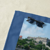 Budapest aangepaste tekst & kleur strand handdoek (In situ)