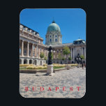 Budapest Buda Castle uitzicht koelkastmagneet Magneet<br><div class="desc">Een prachtig uitzicht van Buda Castle in Boedapest in Hongarije gedrukt op een souvenir koelkastmagneet.</div>
