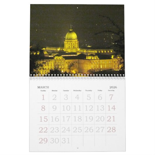 Budapest Calendar Kalender (Mar 2026)