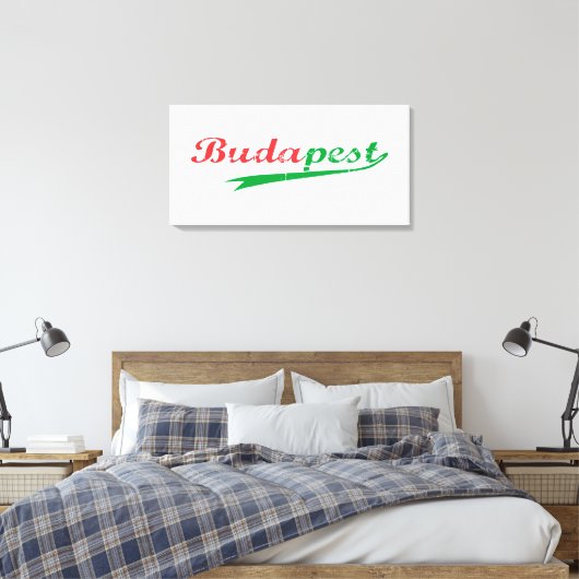 BUDAPEST CANVAS AFDRUK (Insitu (Slaapkamer))