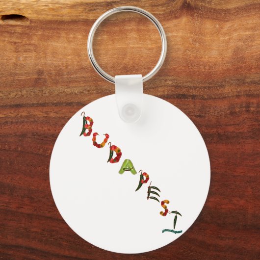 Budapest Chili Peppers Sleutelhanger (Voorkant)
