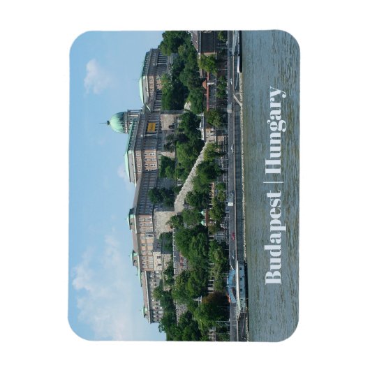 Budapest custom text magnet 1 magneet (Verticaal)