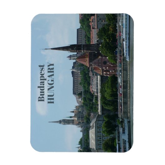 Budapest custom text magnet 2 magneet (Verticaal)