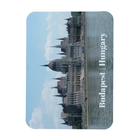 Budapest custom text magnet 3 magneet (Verticaal)