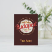 Budapest Design Hongarije  parlement Feestdagenkaart (Staand voorkant)