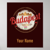 Budapest Design Hongarije  parlement Poster (Voorkant)