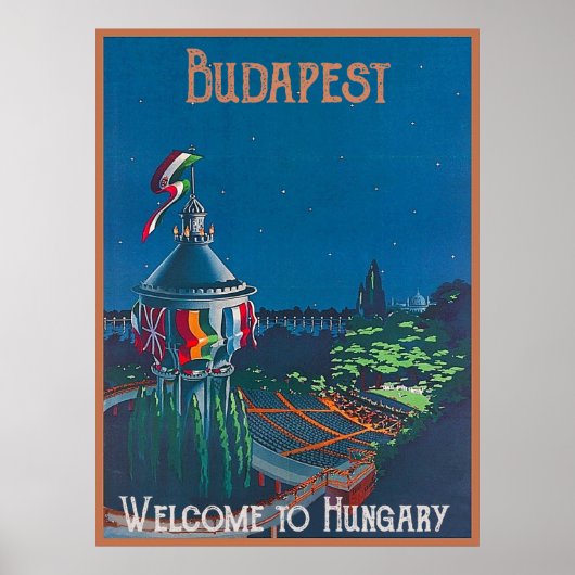 Budapest, Fisherman Bastion, Hongarije Poster (Voorkant)