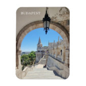 Budapest Fisherman's Bastion ingelijste uitzichten Magneet (Verticaal)