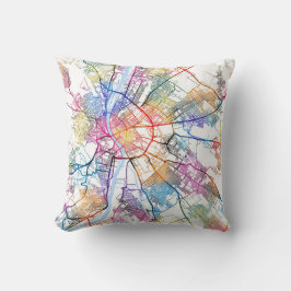 Budapest Hongarije City Map Kussen