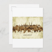 Budapest Hongarije Cityscape Uitnodiging Briefkaart (Voorkant / Achterkant)