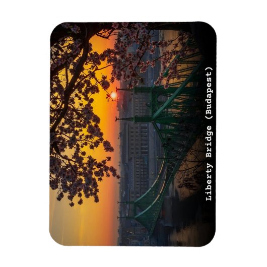 Budapest Hongarije  Liberty Bridge geschenken Magneet (Verticaal)
