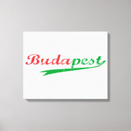 BUDAPEST, Hongarije, Magyar, Poster Boedapest Canvas Afdruk