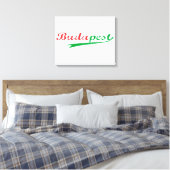 BUDAPEST, Hongarije, Magyar, Poster Boedapest Canvas Afdruk (Insitu (Slaapkamer))