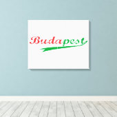 BUDAPEST, Hongarije, Magyar, Poster Boedapest Canvas Afdruk (Insitu (Houten vloer))