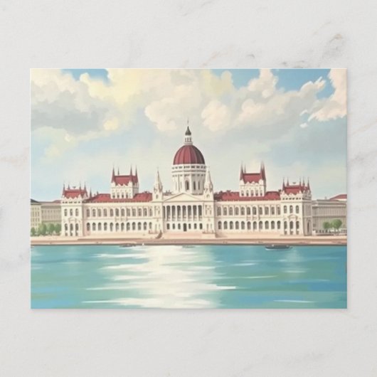 Budapest Hongarije Parlementsgebouw Briefkaart (Voorkant)