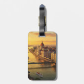 Budapest Hongarije Parlementsgebouw Reizen Bagagelabel (Achterkant verticaal)