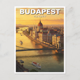 Budapest Hongarije Parlementsgebouw Reizen Briefkaart