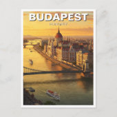 Budapest Hongarije Parlementsgebouw Reizen Briefkaart (Voorkant)