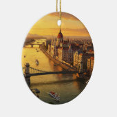 Budapest Hongarije Parlementsgebouw Reizen Keramisch Ornament (Rechts)