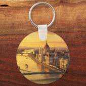 Budapest Hongarije Parlementsgebouw Reizen Sleutelhanger (Achterkant)