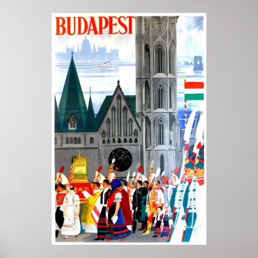 Budapest, Hongarije reisposter Poster (Voorkant)