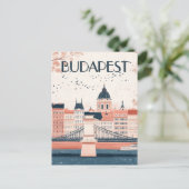 Budapest Hongarije Reizen Briefkaart (Staand voorkant)