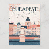 Budapest Hongarije Reizen Briefkaart (Voorkant)